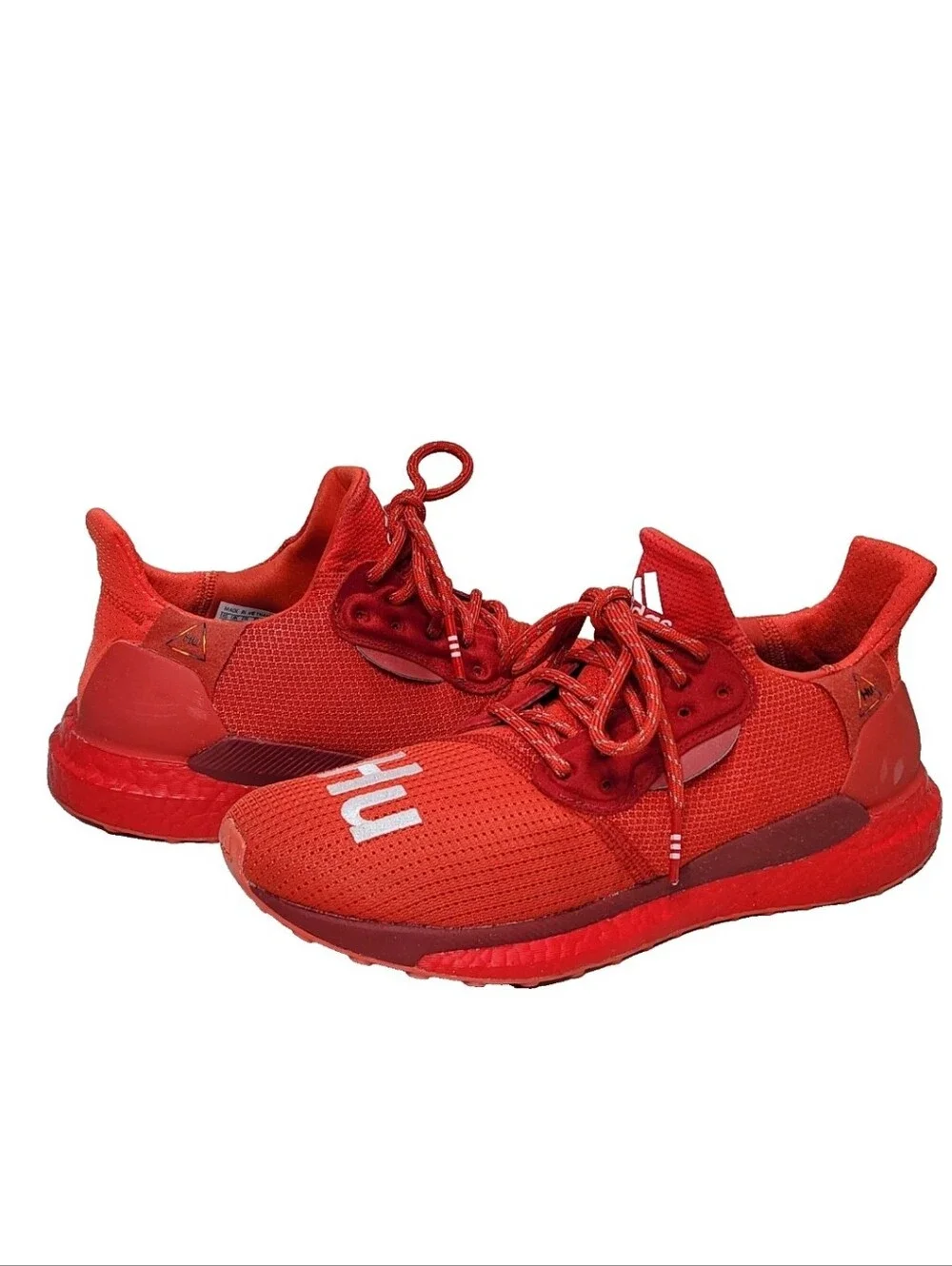 ADIDAS X Pharrell Solar Hu Glide 'Power Red' Sz 8 Running Training EF2381